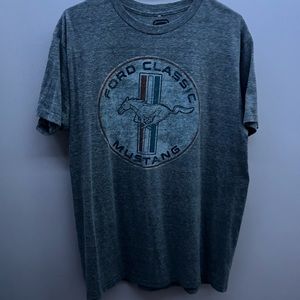 Rustic Ford Mustang grey shirt